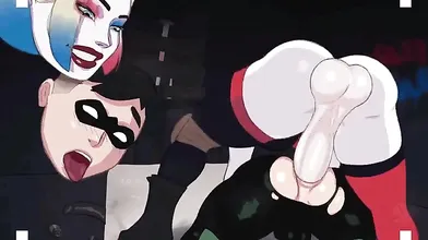 Sexy Harley seductively smashes her pussy on Robins ass in hardcore anal action!