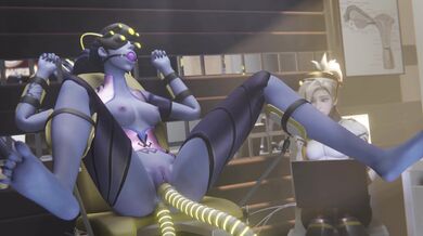 The Seductive Sex Robot: Bound and Tortured by Widowmaker in Ultra HD 4K Resolution