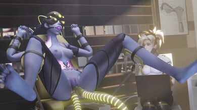 The Seductive Sex Robot: Bound and Tortured by Widowmaker in Ultra HD 4K Resolution