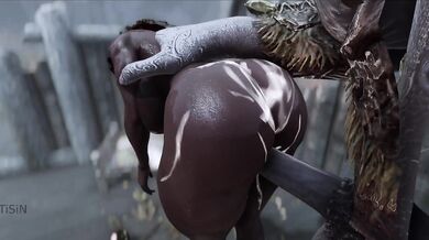 A Mighty Futanari Giantess Splurges Her Futa Cum Over Two Horny Milfs!