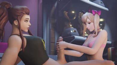 DVa and Futa Brigitte: A Futanari Mech Pilots Adventure