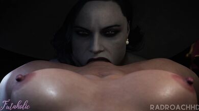 Rewritten as: The Lady Dimitrescus 3-way [4K] Hentai Porn Video featuring Futaholic and Radroach