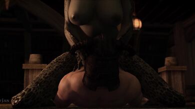 Watch as Drakeena and Dragonborn engage in a legendary sexual encounter with the mythical creature Jan!