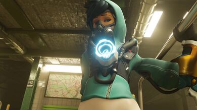 Sexy Space Bounty Huntress Tracer Makes Love to a Cowgirl in Ultra High Definition