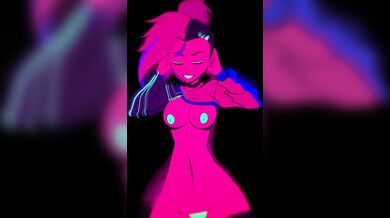 A young woman dances seductively on a moist bed, her wet panties soaked in juices from her arousal