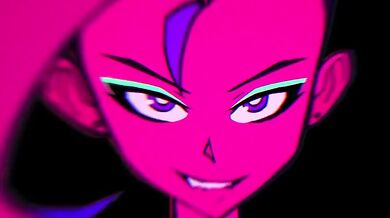 A young woman dances seductively on a moist bed, her wet panties soaked in juices from her arousal