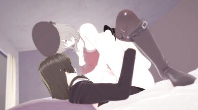 Nishizumi and Shihos Steamy Clothing-Less Encounter with X and Chiyo - Part 1