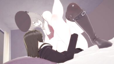 Nishizumi and Shihos Steamy Clothing-Less Encounter with X and Chiyo - Part 1