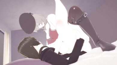 Nishizumi and Shihos Steamy Clothing-Less Encounter with X and Chiyo - Part 1