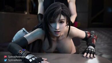 The Beautiful Tifa and Cloud by Splinal Animation, Hiring Commissions!
