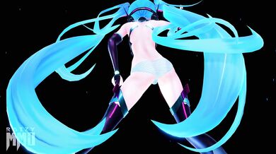 Miku’s sexy ass explodes into a bomb! (With panty shots)