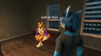 Renamon is on her period, so she has to put on a tampon before she can fuck that ass