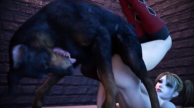 Riding the Dog Reverse Press with Harley in Ultimate 3D Hentai Style