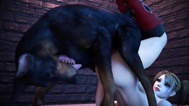 Riding the Dog Reverse Press with Harley in Ultimate 3D Hentai Style