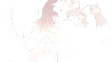 Two Beasts or Not to Beast!? Threesome (Madoka route) (Uncensored - JP)