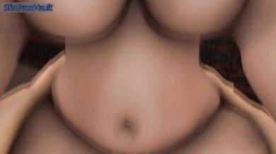 Penelope and Santa have a hot sex session in front of the fireplace, as seen through their eyes