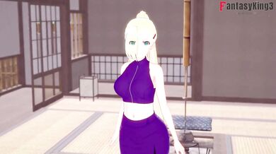 Pornographic video of the Naruto series, where Ino Yamanaka performs various sexual acts with her partner, while dressed as a ninja