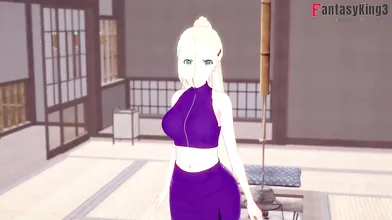 Pornographic video of the Naruto series, where Ino Yamanaka performs various sexual acts with her partner, while dressed as a ninja