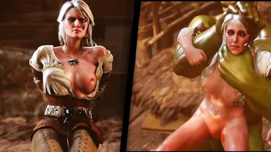 The Orc Cohort of Xomus Rapes the Helpless Ciri in a Dismal Dungeon