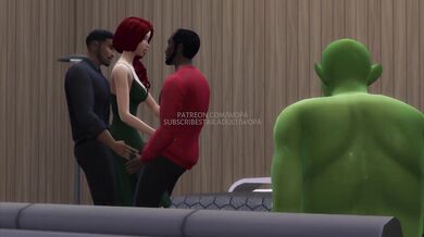 The Hunt for Princess Fiona’s Juicy Snatch! Her Friends Devour Her in Front of Shrek!