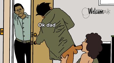 Daughter Caught Watching Dirty Hentai Video by Overprotective Father