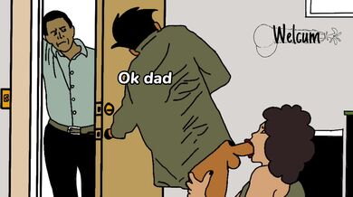 Daughter Caught Watching Dirty Hentai Video by Overprotective Father