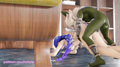 Hilary, the waifu slayer, takes on Raiden in a steamy sex dream that will leave you breathless With sound