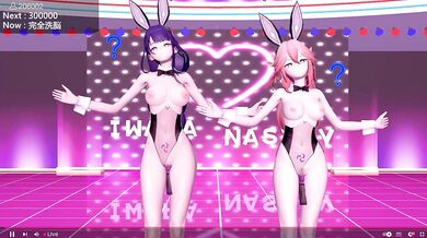 The three of them, Raiden, Yae and a punishment game, were going to have a wild night together