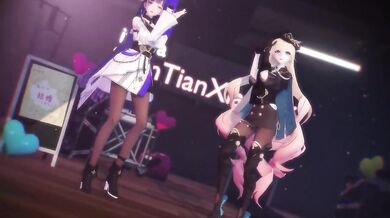 Sexy Thumbs Up Mei Duran Delights Shanti Anxia Xiao Zhi in a Hentai Porn Video