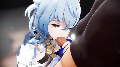 Ganyus Deep Throat with a Twist [In Sien]