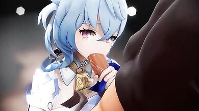 Ganyus Deep Throat with a Twist [In Sien]