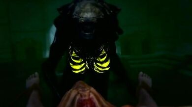 The Alien and the Human Conjoin in a Perverted Fusion!