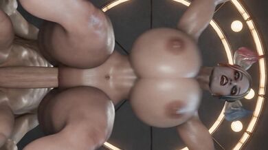 Bouncing Harley on Doggy Style from Below (Sound) (White)