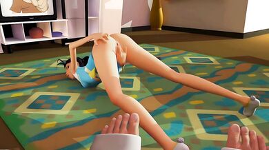 Watch as these two sexy girls tease their boyfriends dicks with their tongues, fingers and toys, making them bigger and harder than ever before!