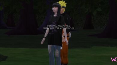 Sasuke gets an eyeful when he wanders into a public sex session between Naruto and Hinata in the heart of a secluded forest