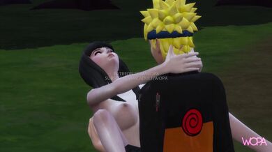 Sasuke gets an eyeful when he wanders into a public sex session between Naruto and Hinata in the heart of a secluded forest