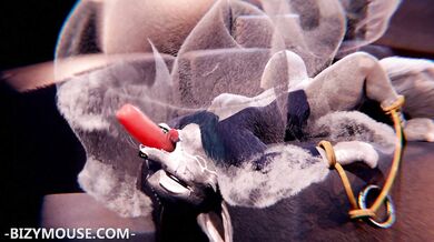 Lustful Love Making Between Buxom Zhen and Handsome Maw, with the Help of a Stuffed Toy Mouse!