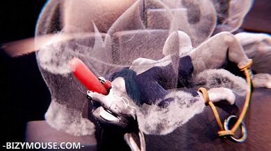 Lustful Love Making Between Buxom Zhen and Handsome Maw, with the Help of a Stuffed Toy Mouse!