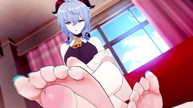 Majestic Swordswoman Meets Raging Beast: Bazett and Ganyus Passionate Encounter