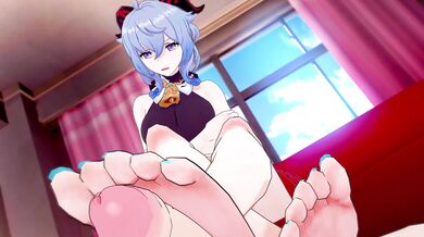 Majestic Swordswoman Meets Raging Beast: Bazett and Ganyus Passionate Encounter