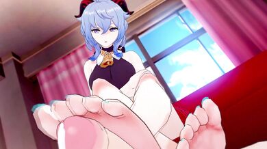 Majestic Swordswoman Meets Raging Beast: Bazett and Ganyus Passionate Encounter