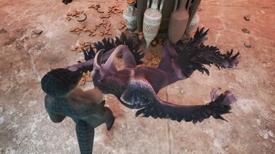 Mighty Crocodilian Futa Cumming on Majestic Bird of Massive Proportions