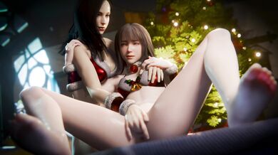 Sexy Santa Claus and Neon Nymphomaniac Delight in Hardcore Holiday Hentai Adventure