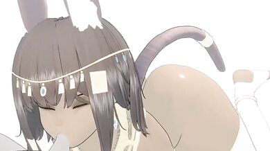 Watch as Miau takes a hard cock deep in her throat and sucks it like a pro, all while moaning and purring like the sexy little kitten she is!