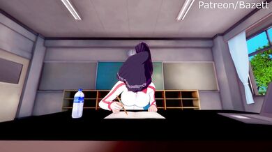 Bathing with the beautiful teacher, Komi-san, in the world of Bazett