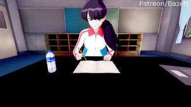 Bathing with the beautiful teacher, Komi-san, in the world of Bazett