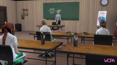 Passionate young redhead gets her first taste of teacher pleasure, with the sexy brunette educator