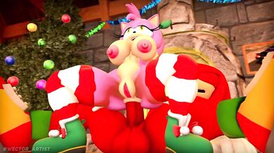 Sonic the Hedgehogs Christmas Nightmare with Amy Rose and Knuckles the Echidna