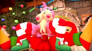 Sonic the Hedgehogs Christmas Nightmare with Amy Rose and Knuckles the Echidna
