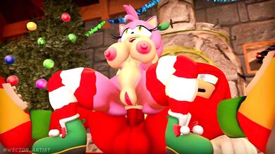 Sonic the Hedgehogs Christmas Nightmare with Amy Rose and Knuckles the Echidna